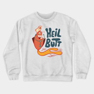 Halibut - Funny Fish with Stethoscope Crewneck Sweatshirt